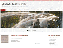 Tablet Screenshot of amisdufestival-aix.org